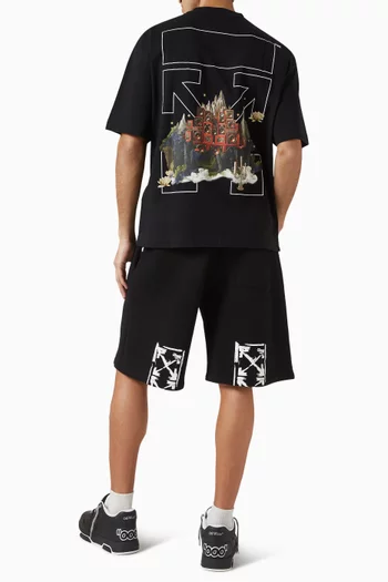 Landscape Arrow Skate T-shirt in Cotton