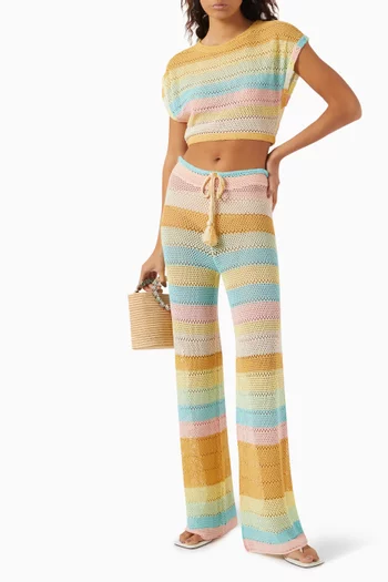 Renee Crop Top in Crochet