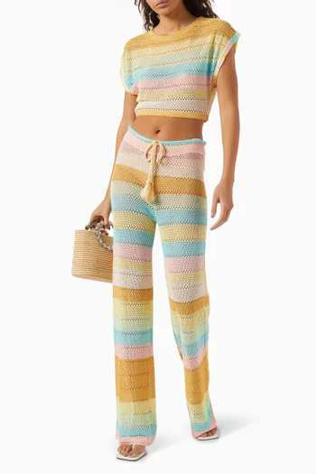 Bree Boho Pants in Crochet