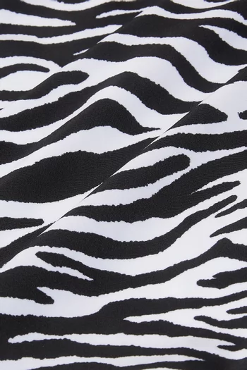 Zebra-print One-piece Swimsuit