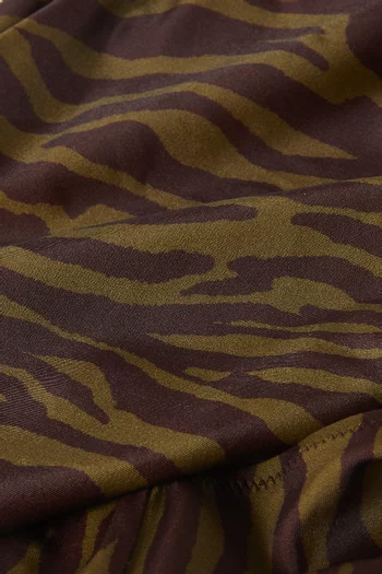 Zebra-print One-piece Swimsuit