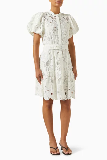 Yassana Broderie Anglaise Dress in Organic Cotton