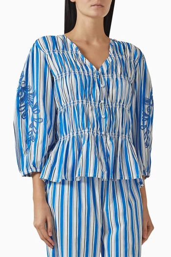 Yastimo Striped Top in Organic-cotton