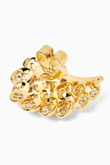 Blossom Diamond Single Earring in 14kt Gold