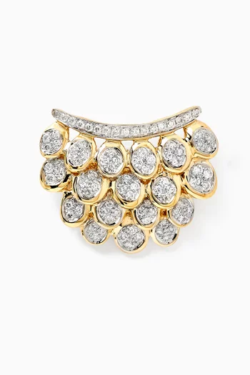 Blossom Diamond Single Earring in 14kt Gold