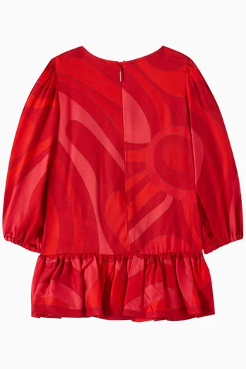 Abstract Dress in Cotton