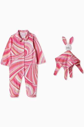 Abstract Print Gift Set in Cotton