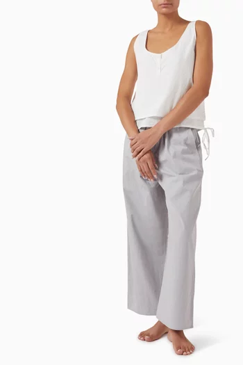 Striped Layered Top in Organic Cotton