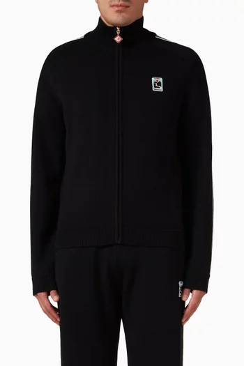 Zip-up Jacket in Merino-wool