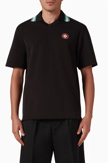 Double V-neck Polo T-shirt