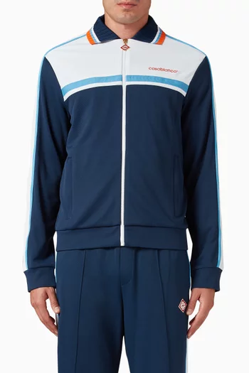 Textured Piqué Track Jacket