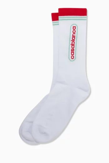 Logo Socks in Cotton-blend