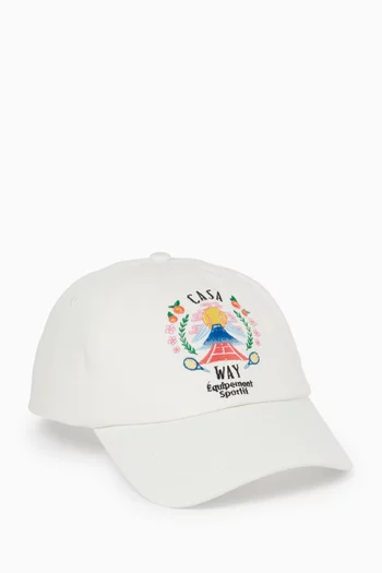 Casa Way Baseball Cap in Canvas