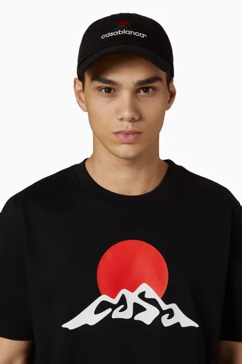 Montagne-patch Baseball Cap in Canvas