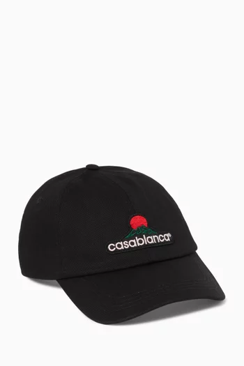 Montagne-patch Baseball Cap in Canvas