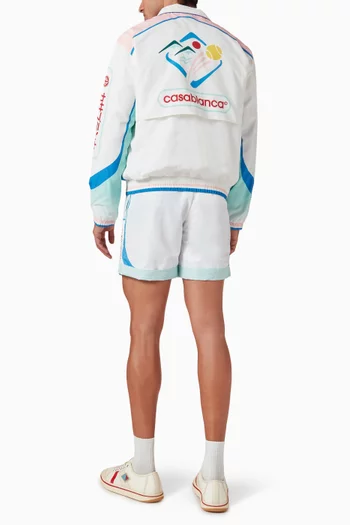 Casa Sportif Windbreaker Jacket in Technical-taffeta