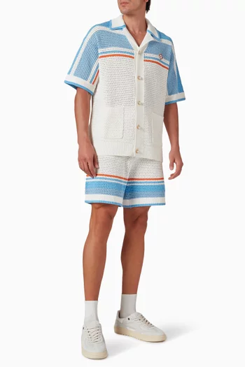 Crochet Tennis Shorts in Cotton