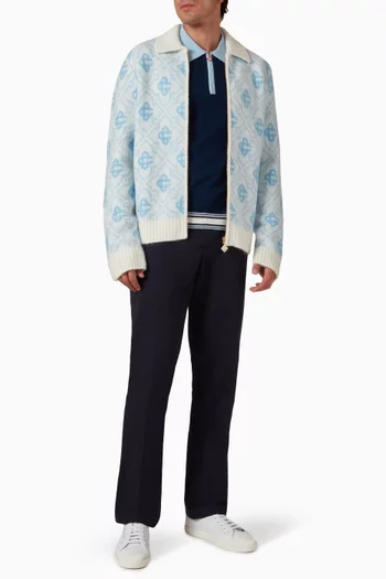 Tennis Polo Shirt in Merino-wool