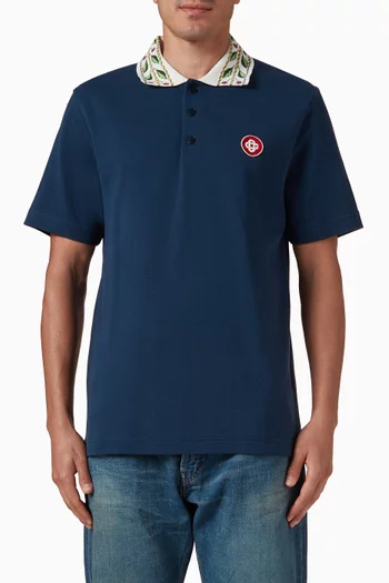 Laurel Pique Polo Shirt in Organic-cotton