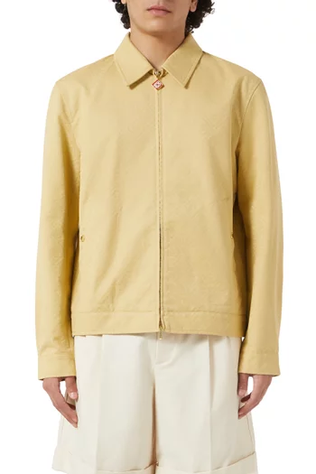 Monogram Jacquard Jacket in Cotton