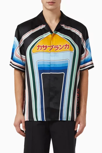 قميص بطبعة جبل حرير ستان