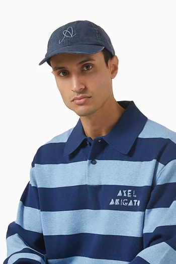 كاب بشعار حرف A بخط يدوي قطن