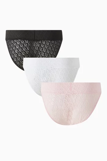 3-pack Bikini Briefs in Icon Logo Lace