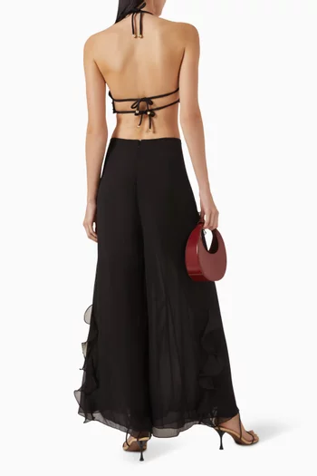 Hand-Beaded Flower Top