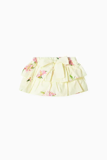 Lily Ruffle Skirt in Cotton