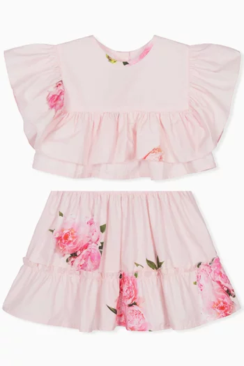 Peony Skirt in Cotton Poplin