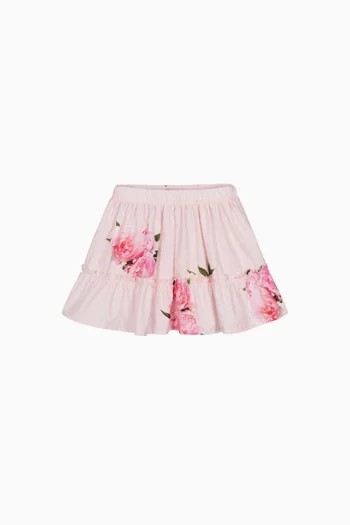 Peony Skirt in Cotton Poplin