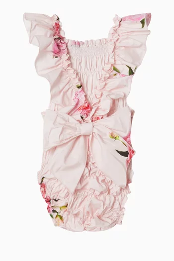 Honeycomb Peony Romper