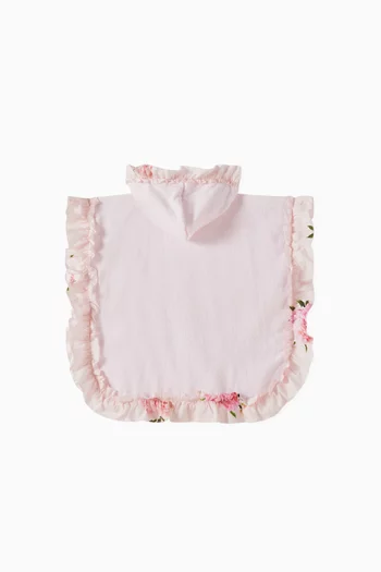 Peony Beach Poncho Towel
