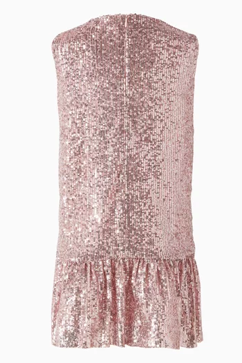 Bows Sequin-embellished Dress