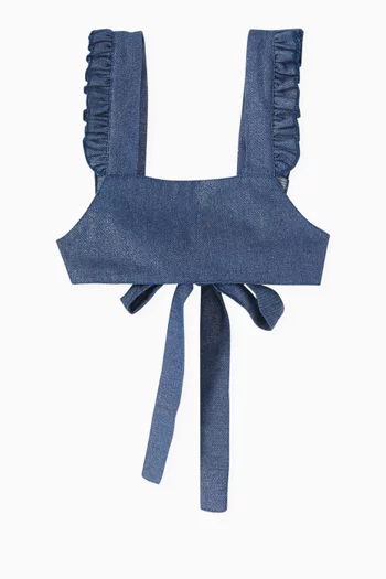 Crop Top in Denim