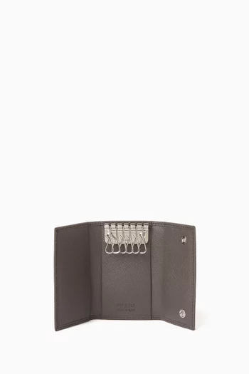 Key Case in Saffiano Leather