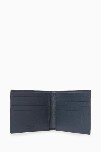 Logo Wallet in Saffiano Leather