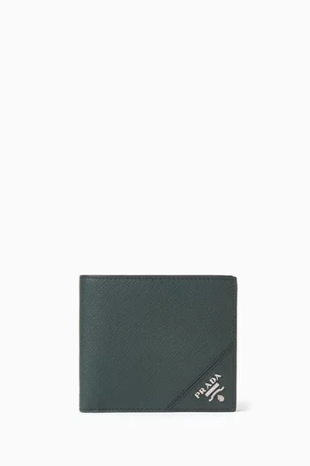 Cartilio Logo Saffiano Leather Wallet