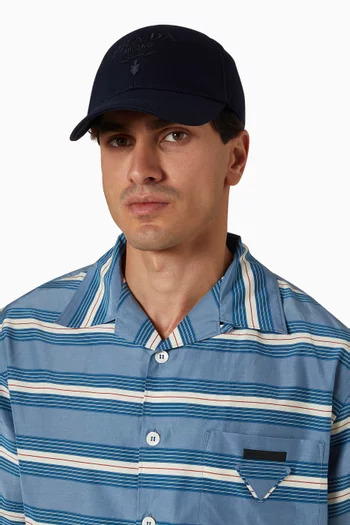 Logo Baseball Cap in Drill