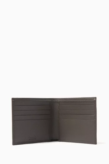 Triangle Logo BiFold Wallet in Saffiano Leather