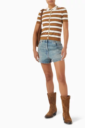 Striped Cardigan in Cotton