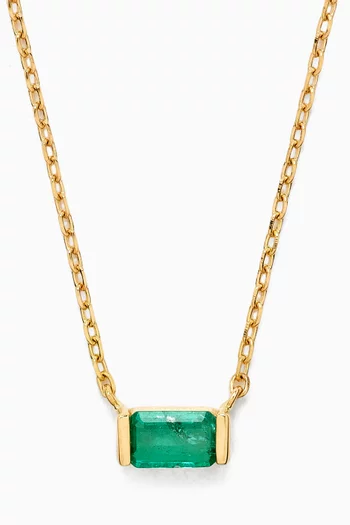 Azure Precious Stone Necklace in 18kt Yellow Gold