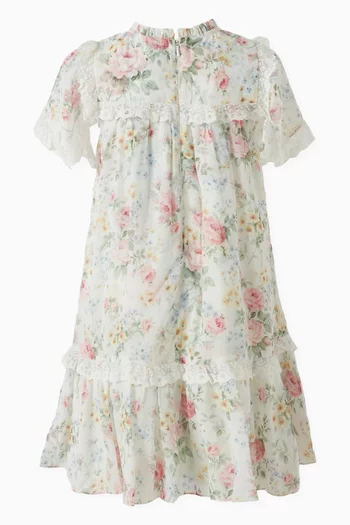 Pompadour Garden Dress in Chiffon