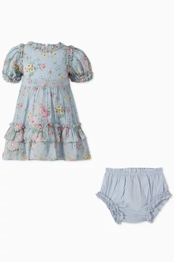 Pompadour Garden Dress & Bloomers Set
