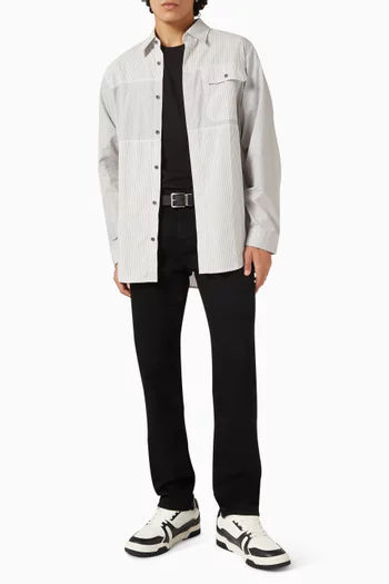 All-over Stripes Long-Sleeve Shirt