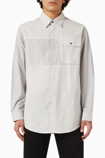 All-over Stripes Long-Sleeve Shirt