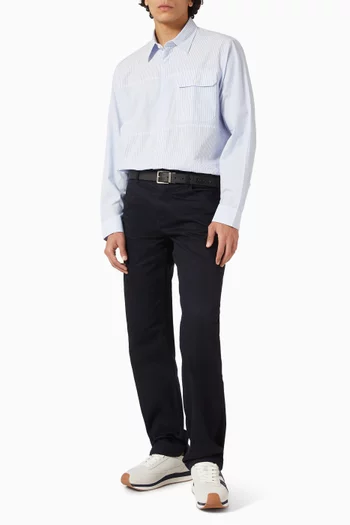 All-over Stripes Long-Sleeve Shirt