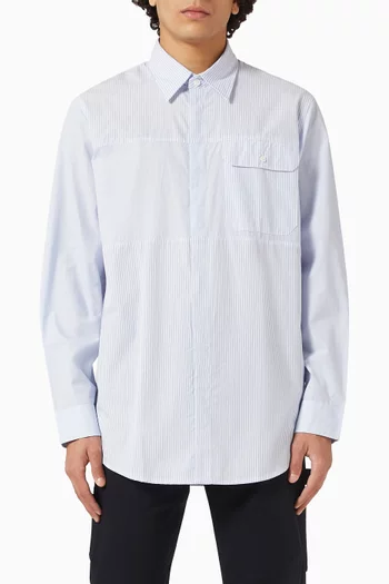 All-over Stripes Long-Sleeve Shirt