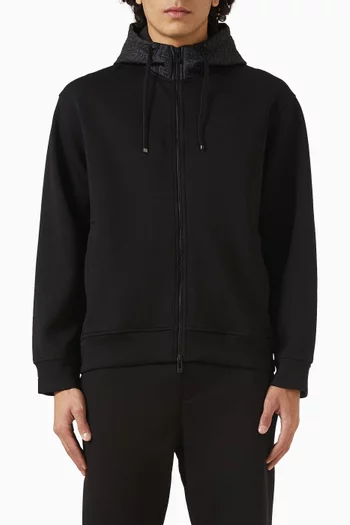 High-neck Zip-up Sweatshirt