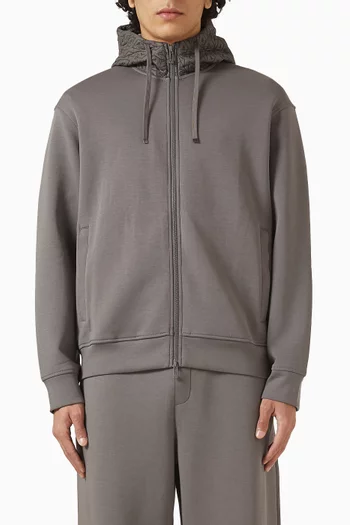 High-neck Zip-up Sweatshirt